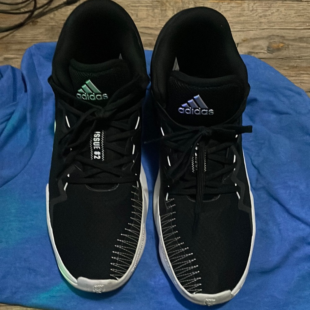 D.O.N adidas issue # 2 good condition size 13 black and white